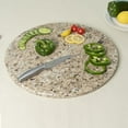 thumbnail image 6 of Koville Luxury Marble Granite Cutting Board for Kitchen,Round, 16*16in, Ornamental, 6 of 6