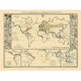 thumbnail image 2 of Perthes 14x12 White Modern Wood Framed Museum Art Print Titled - World Main Crops - Perthes 1859, 2 of 4