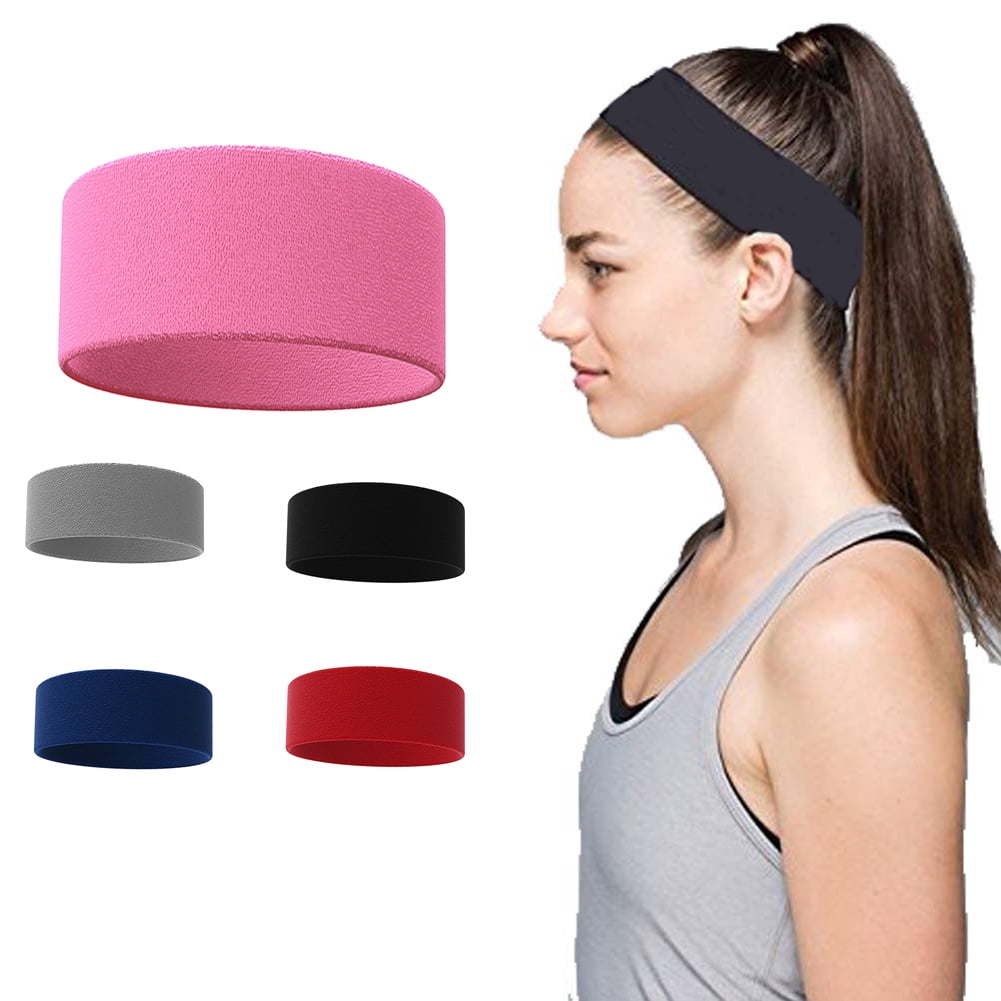 1PC Black Durable Athletic Headband Unisex Headband for Working Out 