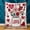 30in*40in, variant on Valentines Day Love Heart Quilt Blanket | Red Pink Floral Jar Pattern Soft Warm Bedspread for Bedroom Decor Romantic Gift Throw Blanket for Couples, Polyester, Machine Washable, All Seasons