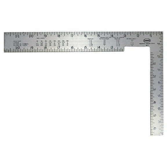 Kraft Tool Soffit Square,Steel,8in. L x 1in. W DW242