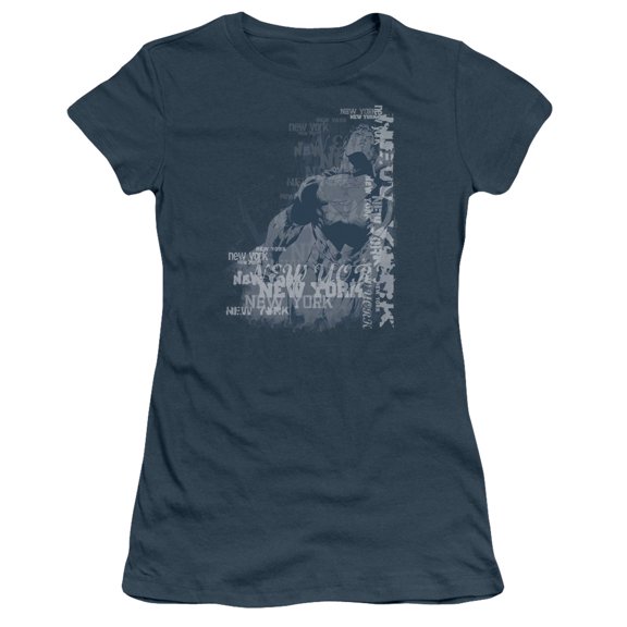 Superman Super City Junior Women's T-Shirt Sheer Indigo