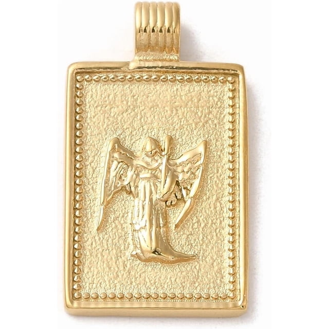 1 colgante rectangular de constelaciones de acero inoxidable 304 con colgante de constelaciones de Virgo.