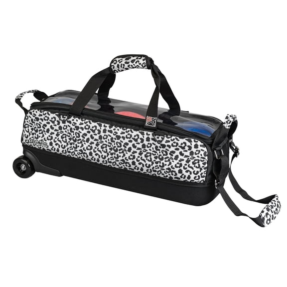 Dye Sub Slim Triple Tote - White Leopard