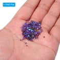 thumbnail image 4 of Uxcell 1440Pcs Glass Diamante Rhinestone, Man Made Gems Violet 1.9-2.0 mm, 4 of 6