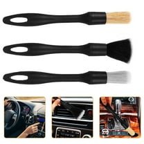 BESTONZON 3Pcs Car Detailing Kit Interior Cleaner with Ergonomic Handles Assorted Colors