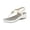 White, variant on Commforr Comfortable Sandals for Women, Summer Sandals, Women's Supportive Sandals,Ankle Strap Thong Elastic Flat Sandals for Women,Summer Soft Footbed Orthopedic Sandals, White, 7.5