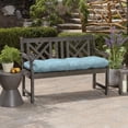 thumbnail image 5 of ARDEN Oceantex Outdoor Plush Classic Tufted Bench Cushion 48 x 18, Sky Blue, 5 of 7