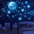 thumbnail image 4 of 1449 pieces glowing stars self-adhesive glowing star wall stickers, star wall tattoo children's room, 4 of 5