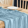 thumbnail image 4 of Beautynvta Boho Gauze Table Runner, Cheese Cloth Long Table Runners for Wedding Party Birthday Home Decor Christmas Decorations, 35.4''x70.8'', 4 of 5