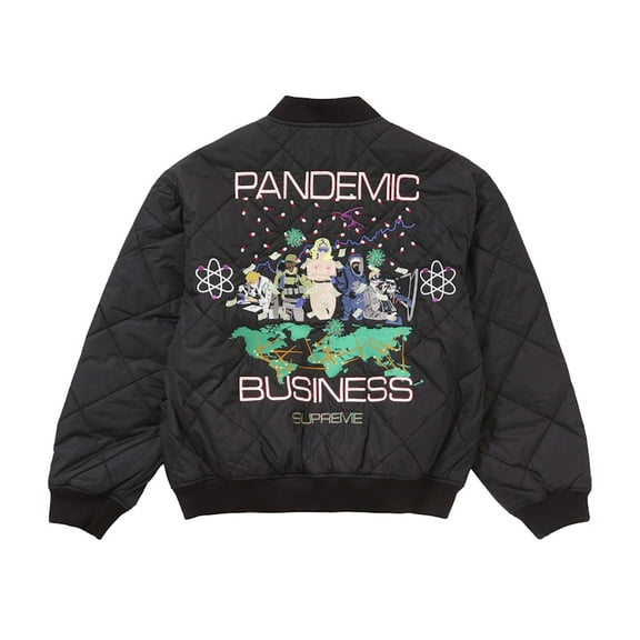 Supreme Men's AOI Quilted Work Jacket Black, from StockX