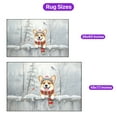 thumbnail image 5 of Playful Corgi Welcomes Winter Snowy Day with Cardinal Bird Indoor Rug Welsh Corgi Dog Lover Gifts Idea Carpet Living Bed Room Sofa Home Decor - 2017, 5 of 5