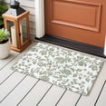 thumbnail image 5 of Sage Green Flower Entryway Rug 2x3 Area Rug Washable Indoor Doormat Small Bathroom Rugs Low Pile Accent Throw Rugs Vintage Farmhouse Boho Leaf Spring Floor Carpet for Kitchen Bedroom Entrance, 5 of 9