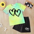 thumbnail image 2 of Little Girls Summer Clothes Set Teen Girls 3T 4T 5T 6T 7T 2-Piece Outfit Trendy Short Outfits for Teens Kaprioy, 2 of 4