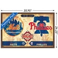 thumbnail image 3 of MLB Rivalries - New York Mets vs Philadelphia Phillies Wall Poster, 22.375" x 34" Framed, 3 of 6