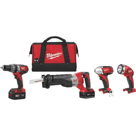 Milwaukee M18 Lithium-Ion 4-Tool Cordless Tool Combo Kit