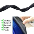 thumbnail image 2 of 2Pcs B Pillar Car Door Seal Strip Rubber Sealing Strips Trim Windproof, 2 of 9