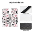 thumbnail image 4 of Honeii Lilies Flowers Print Car Foot Mat Four-Piece Set - Front & Rear Universal Car Floor Mats for SUVs, Trucks, Sedans, 4 of 7