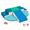 Blue, variant on Wilwolfer 6-Piece Soft PU Leather Toddler Climbing Toys – Baby Foam Blocks & Indoor Play Gym for Climbing, Crawling, Activity Set Classic