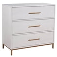 thumbnail image 3 of Alpine Furniture Madelyn Commode Trois Tiroirs en Bois Petite en Blanc, 3 of 6