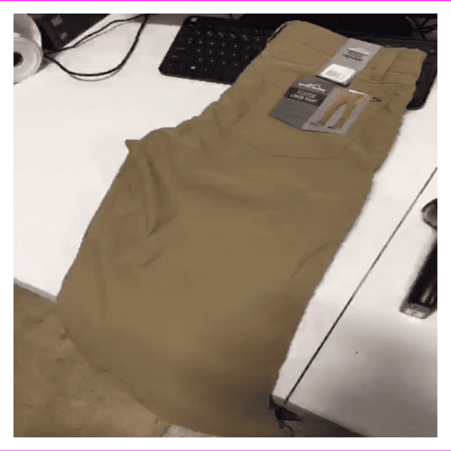 MENS EDDIE BAUER FLEECE LINED PANT  30X30/Saddle