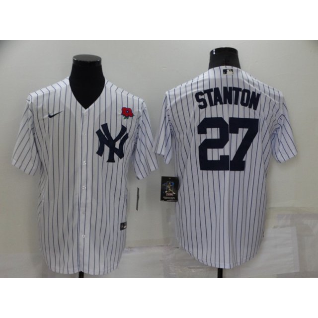 Yankees 2#Jeter42#Rivera7##Stanton Rosejersey Embroidery