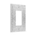 thumbnail image 2 of Kll Silver Glitter Wall Plate,Gloss Finish,Standard Size 1 - 5" X 3", Polycarbonate Thermoplastic,Electric Receptacle Plug Covers, 2 of 8