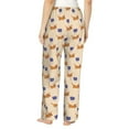 thumbnail image 3 of Naloa Dachshund Print Women’s Ultra-Soft Comfy Pajama Lounge Pants with Pockets & Drawstring, 3 of 8
