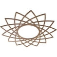 thumbnail image 2 of Ekena Millwork 32"OD x 12 3/8"ID x 3/8"T Eleanor Wood Fretwork Pierced Ceiling Medallion, Walnut, 2 of 3