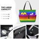 thumbnail image 3 of Disketp Colorful Glitter Rainbow Bolsa de Playa de Gran Capacidad, Bolso Impermeable y a Prueba de Arena para Mujer, Ideal para Playa, Piscina y Natación, 3 of 7