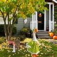 thumbnail image 5 of White Goose Halloween Costume – 23in Decorative Clothes with Pumpkin Print, Fits Large White Geese, Durable Fabric, Ideal for Halloween Yard/Porch Decor, Green, 5 of 7