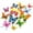 Style B#Colorful, variant on Butterfly Wall Decor 24 Pcs 3D Butterflies Stickers Butterfly Refrigerator Magnets Decorative Mural Wall Stickers for Party Home Decorations (Mixed of 12 Styles at 4 Sizes in Double Wings)