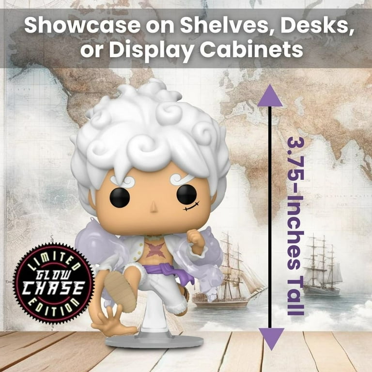 Funko Pop! One Piece: Luffy Gear Five 1607 - Glow Chase Limited Edition  Vinyl Figure with Case