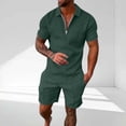 thumbnail image 2 of CHUMUD Mens Shirt and Shorts Sets Outfits 2 Piece Fashion Summer Tracksuits Casual Short Sleeve Set, 2 of 6
