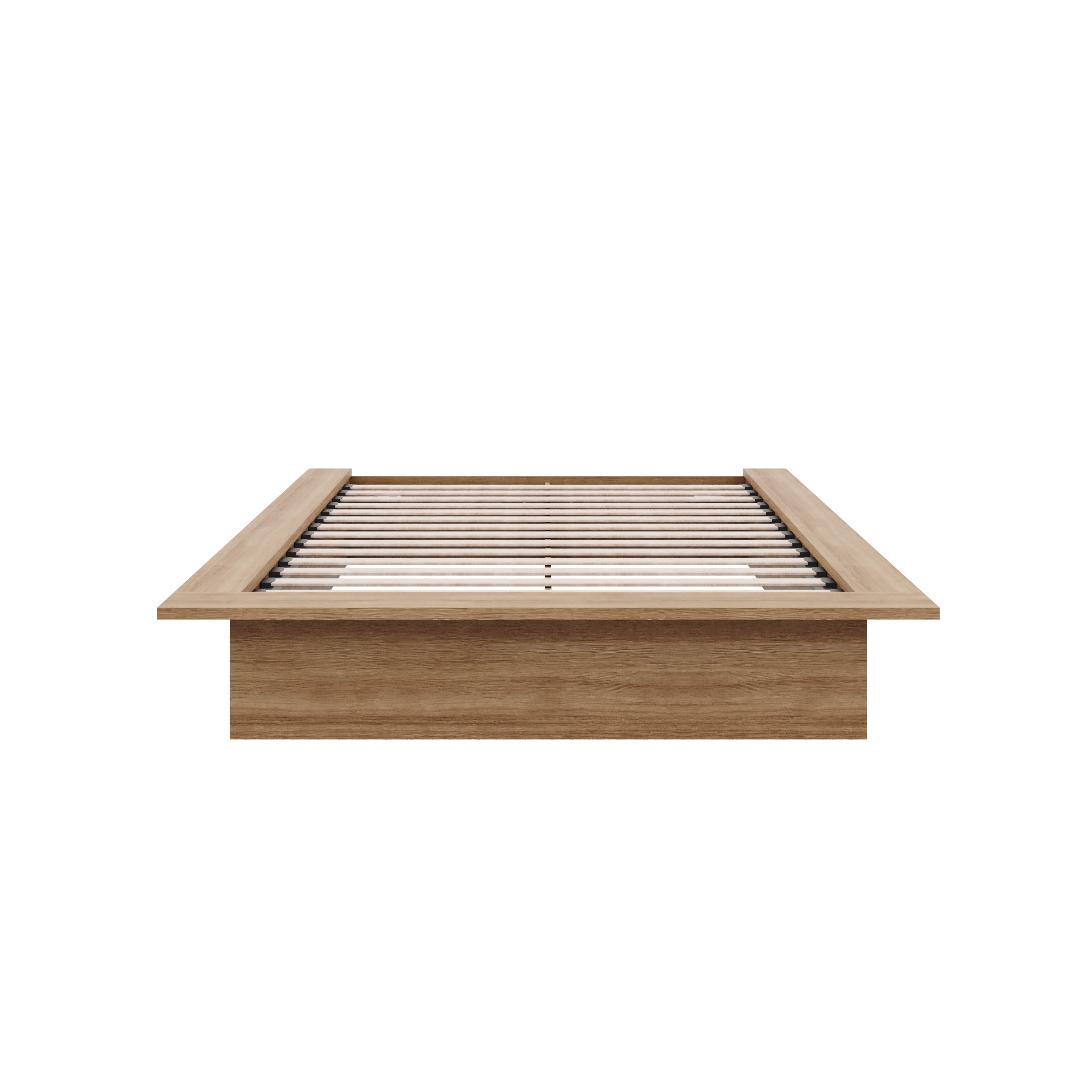 Nexera Malibu Full Size Platform Bed, Brown Oak
