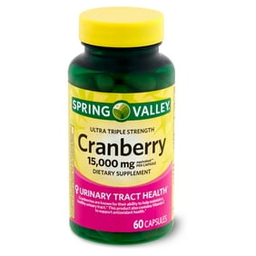 Spring Valley Ultra Triple Strength Cranberry Dietary Supplement, 15,000 mg, 60 count