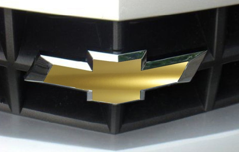 2 Sheets Long Lasting Vinyl for DIY Chevy Emblem Overlay STEEL BRUSH