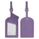 thumbnail image 1 of Etiquetas de Equipaje Uxcell para Maleta [2PCS] - Etiqueta de Bolsa con Cubierta de Privacidad Segura y Hebilla Ajustable - [Púrpura - Cuero PU], 1 of 7