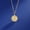 Gold, variant on Gold Water Wave Pattern Round Plate Pendant Necklace Stainless Steel Jewelry