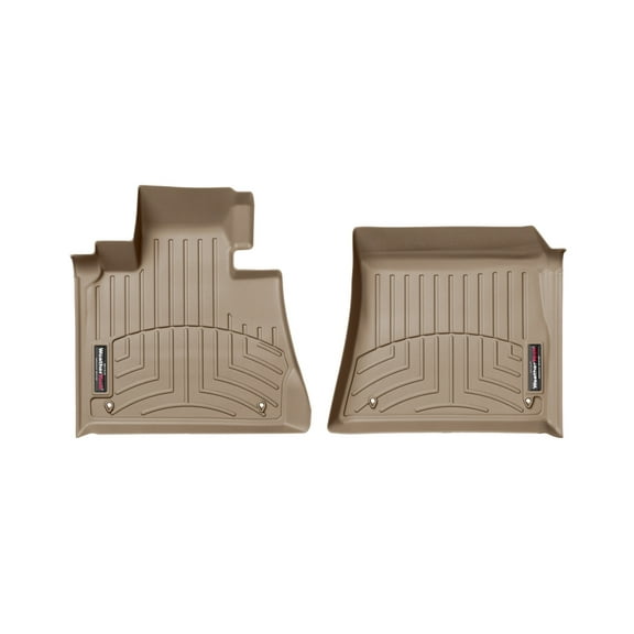 WeatherTech Custom Fit FloorLiners compatible with BMW X5 3.0i, X5 4.8is, X5 4.4i, X5 4.6is - 1st Row (Driver & Passenger), Tan