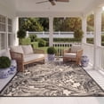 thumbnail image 4 of Safavieh Courtyard Connie Floral Indoor/Outdoor Area Rug, Sand/Black, 6'7" x 9'6", 4 of 11