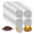 thumbnail image 1 of Aluminum Foils Lids Seals - Reuse Capsules Coffee Pods 120Pcs, for Vertuoline Vertuo Reuse Coffee Pods Cover Seals 62mm, 1 of 5