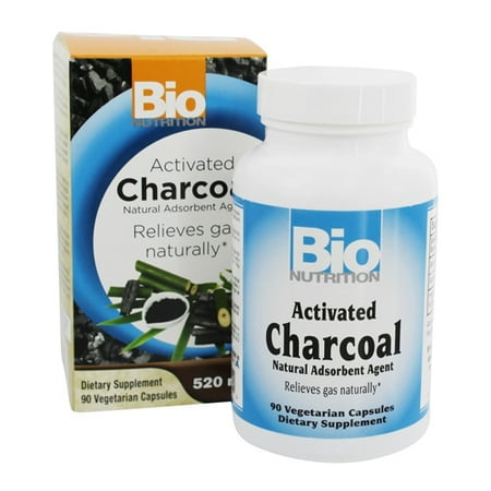 Bio Nutrition Activated Charcoal 520 mg Vegetarian Capsules, 90