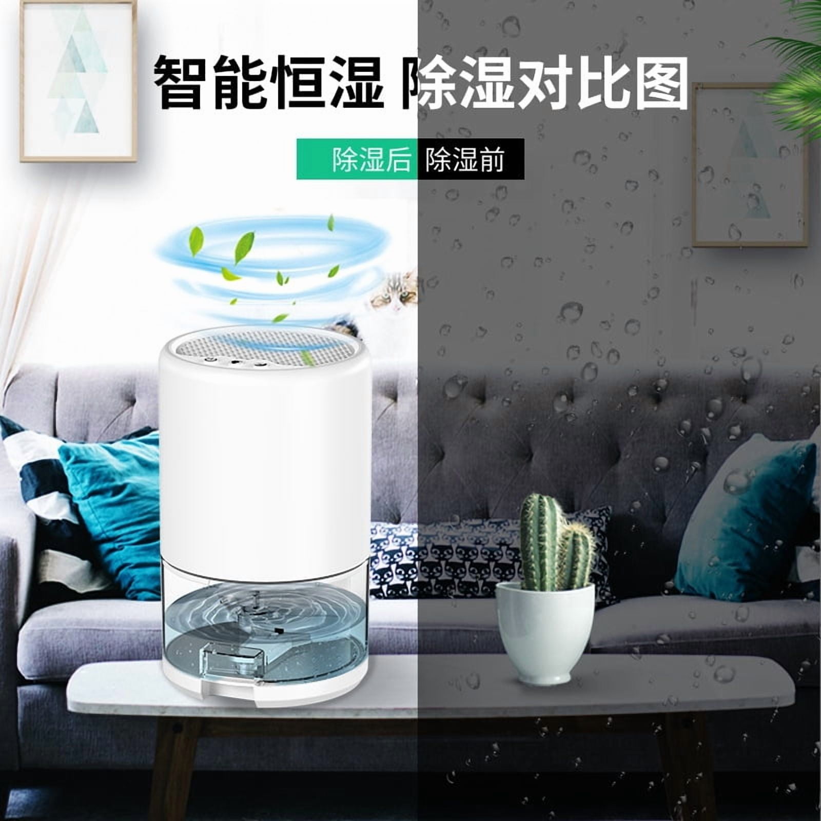 350ml/D Dehumidification Capacity Dehumidifier for Home Bedroom Dryer Small Silent Dehumidifier Basement Moisture Extractor