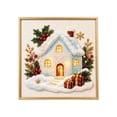 thumbnail image 2 of Christmas Diamond Art Kits For Adults, DIY Framed Pearl Bead Diamond Art Set, Christmas Snowy Cabin Pattern Craft Kit, Great Indoor Wall Art Decor For Holiday Season, 2 of 6