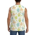 thumbnail image 4 of Fotbe Men's Snake And Cactus Print Men's Sleeveless Muscle Tank Tops Casual T-Shirts for Gym Workout Beach-XX-Large, 4 of 8