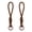 Coffee, variant on 2Pcs Braided Rope Pendant, High-Elastic Keychain Holder with Reinforced Knot Design, Macaron Color Mobile Phone Case Lanyard