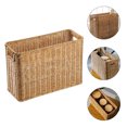 Basket Magazine Storage Baskets Holder Wicker Woven Rattan Rack
