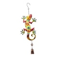 thumbnail image 4 of Campana de viento vidrieras, campanillas de viento Gecko Bell, adorno colgante duradero de campana Gecko, para porche de jardín al aire libre Amarillo, 4 of 8