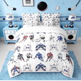thumbnail image 3 of Manfei Ice Hockey 7pcs Bedding Comforter Set For Boys Youth Hockey Player,Sports Game Winter Sports Queen Bedding Sets Reversible, 3 of 9